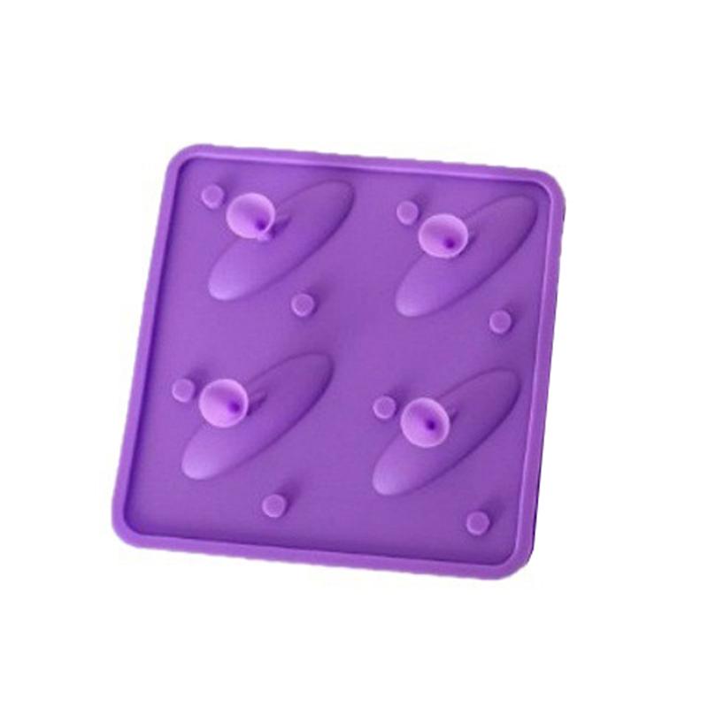 

VP 1pcs Silicone Shark Ice Mold Blue Color 4-Cavity Animal-Shaped Silicone Ice Cube Tray For Whiskey Party Drinks