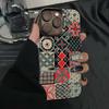 Grid Totem Apple iPhone 15, 16, 17 Pro/Pro Max Case with Cross-Border Personality Design.