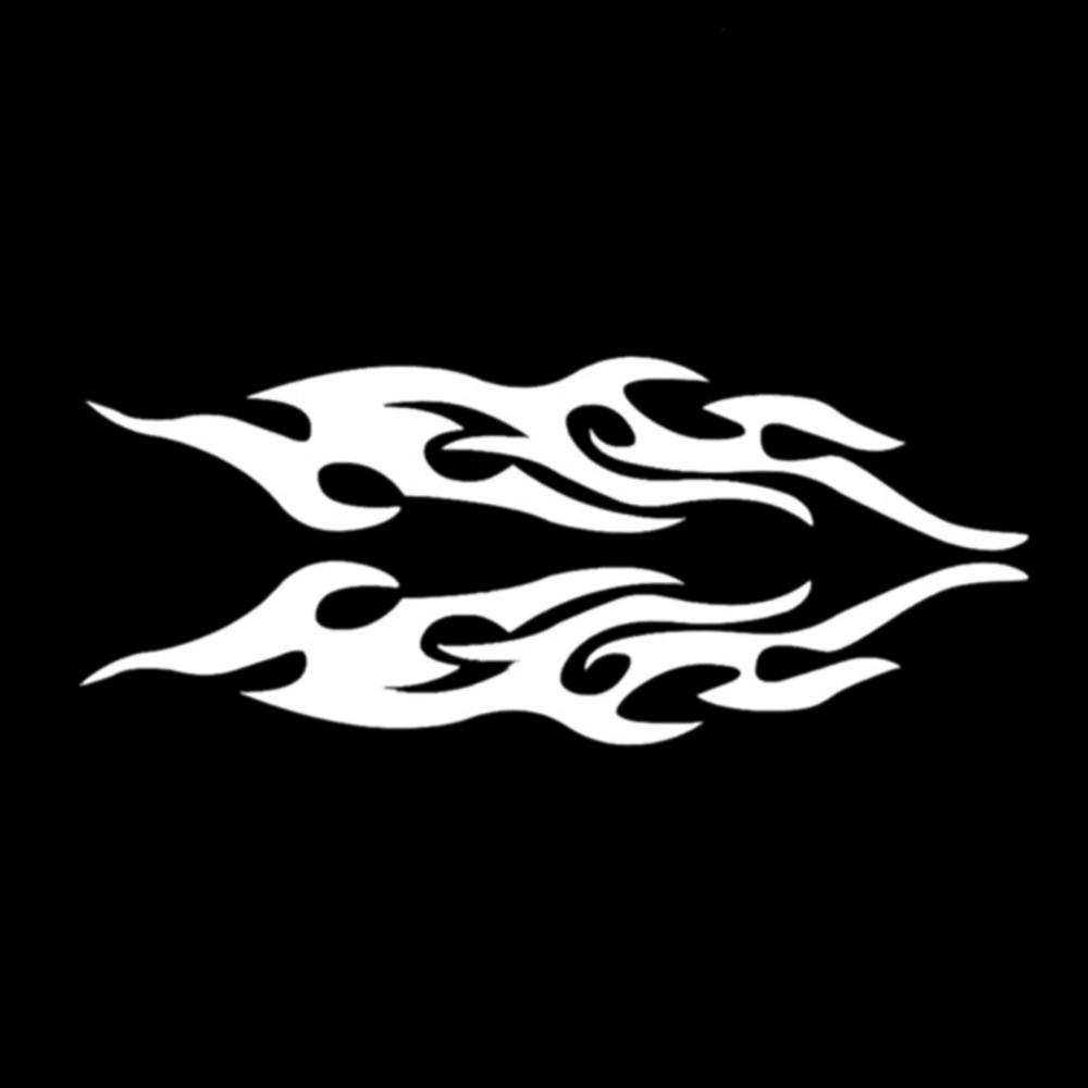 1 Paar Feuer Flamme Auto Fenster Körper Stoßstange Motorrad Laptop Aufkleber Aufkleber Dekor