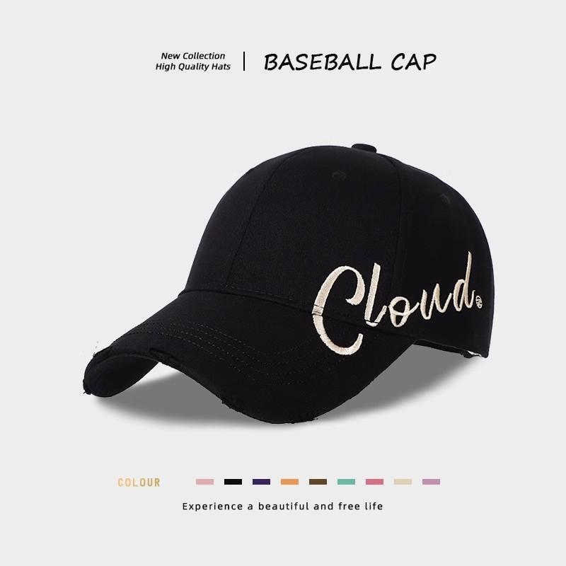 New Baseball Cap Men Wide Brim Letter Embroidery Hard-Top Caps Women Street Dance