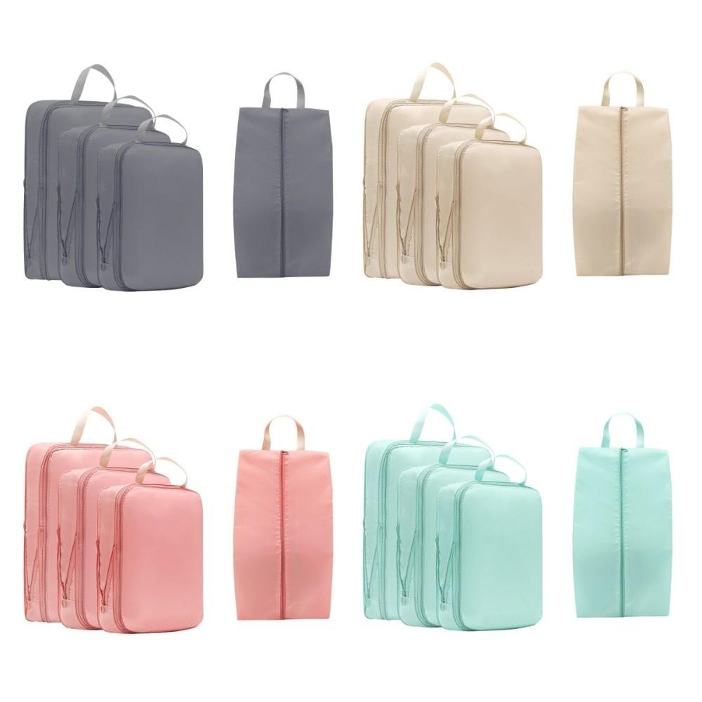 4pcs/set Lightweight Travel Storage Bag Multifunctional Packing Cubes Bag Travel Accessories
