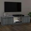 TV Stand with LED Lights Gray Sonoma 120 x 30 x 36 cm