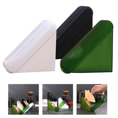 Elegant Paper Filters Stand Durable Filtering Papers Rack Storage Box Hand Brewed Coffee Papers Container for Home