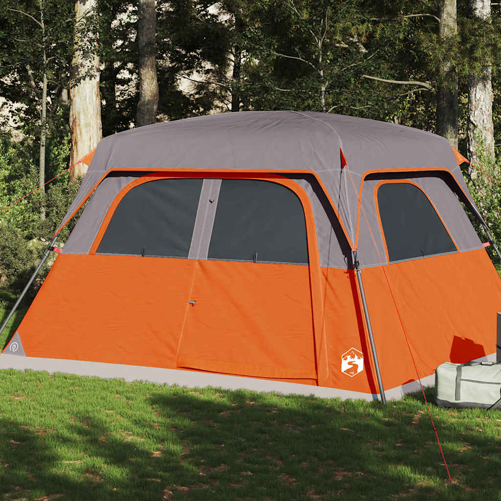 Family Tent for 6 Persons Orange Waterproof