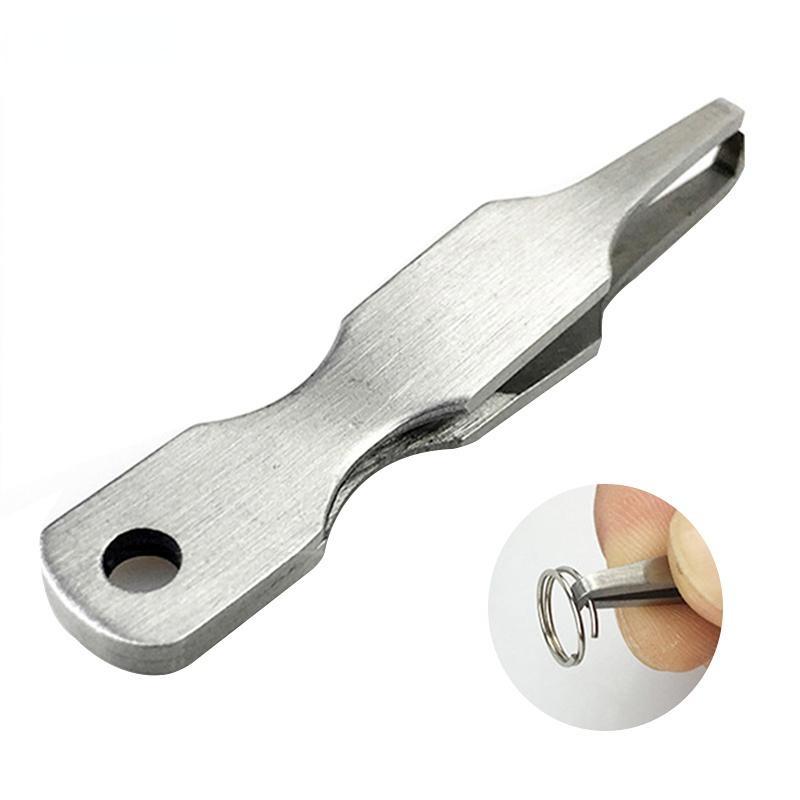Multifunctional Fishing Line Tweezers Cutter Pliers Lure Ring Loop Opener Hook Eye Cleaner Fishing Line Pliers Fishing Tackle.