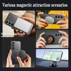 Ultra Thin Metallic Paint Magnetic Case For Samsung S25 S24 S23 S22 Ultra Plus For Magsafe Wireless Charging Armor Hard PC Cover