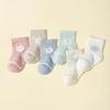 5/6 Paar Kinder Netzsocken Sommer Mückensicher Mittelhohe Strümpfe Cartoon Tierdruck Baby Kurze Socken 6-36M Kinderschuhe