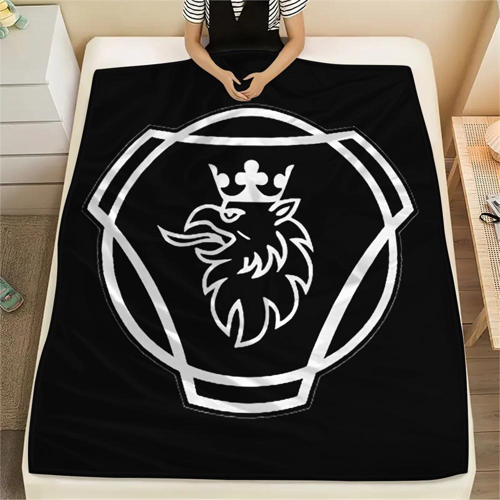 Scania Emblem,pattern Flannel Blanket, High Quality Comfortable for All Seasons, Home Decor, Warmth and Comfort, Perfect for Gifts.