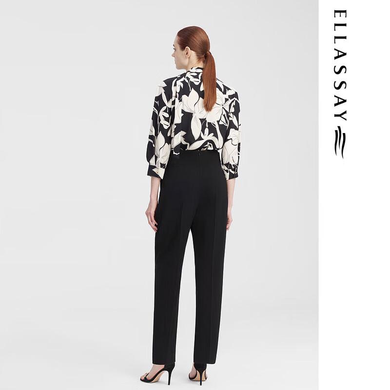 ELLASSAY Women's Dynamic Ribbon Mulberry Silk Shirt