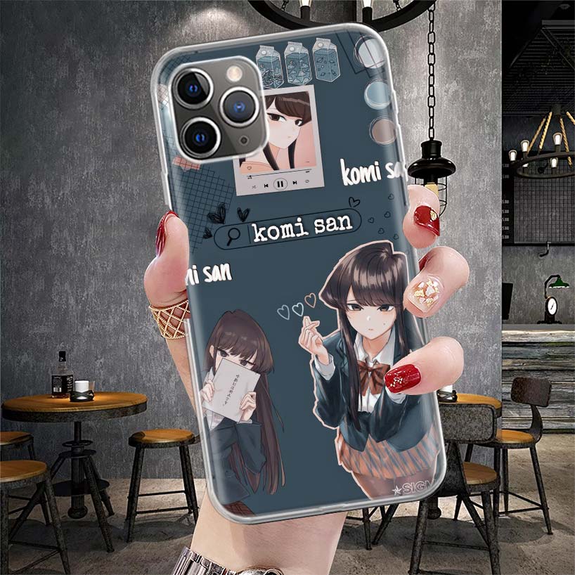 

Komi Can t Communicate Soft Phone Case For IPhone 11 17 Air 16E 16 Pro Max 15 + 14 Plus 13 Mini 12 Apple 7 SE 8 Fundas Coque 11 iPhone 16 Plus