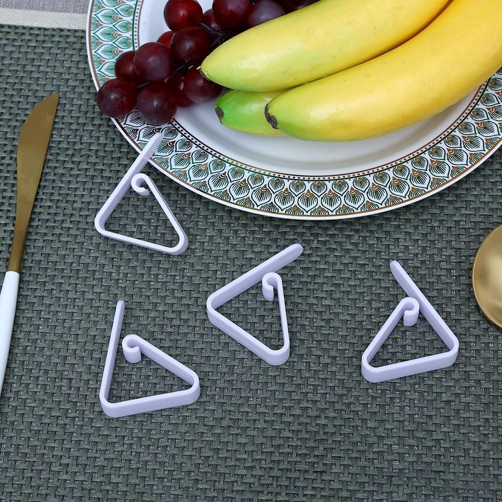 Transparent Triangle Tablecloth Clips With Non Slip Fixing For Home Dining And Party Use
