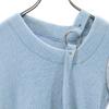 Riu Long Sleeve Switching Sweater F Light Blue X Grey Knit with Ring Women Used