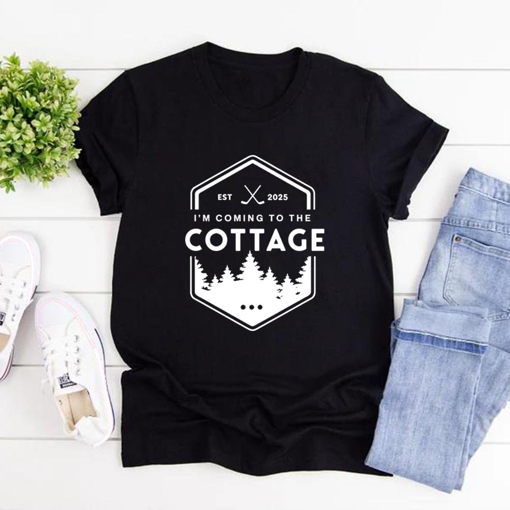 Coming To The Cottage T-Shirt Hockey Romance Inspired Shirt Heated Rivalry Booktok Tee Unisex Short Sleeve Tshirt Outdoors Tee