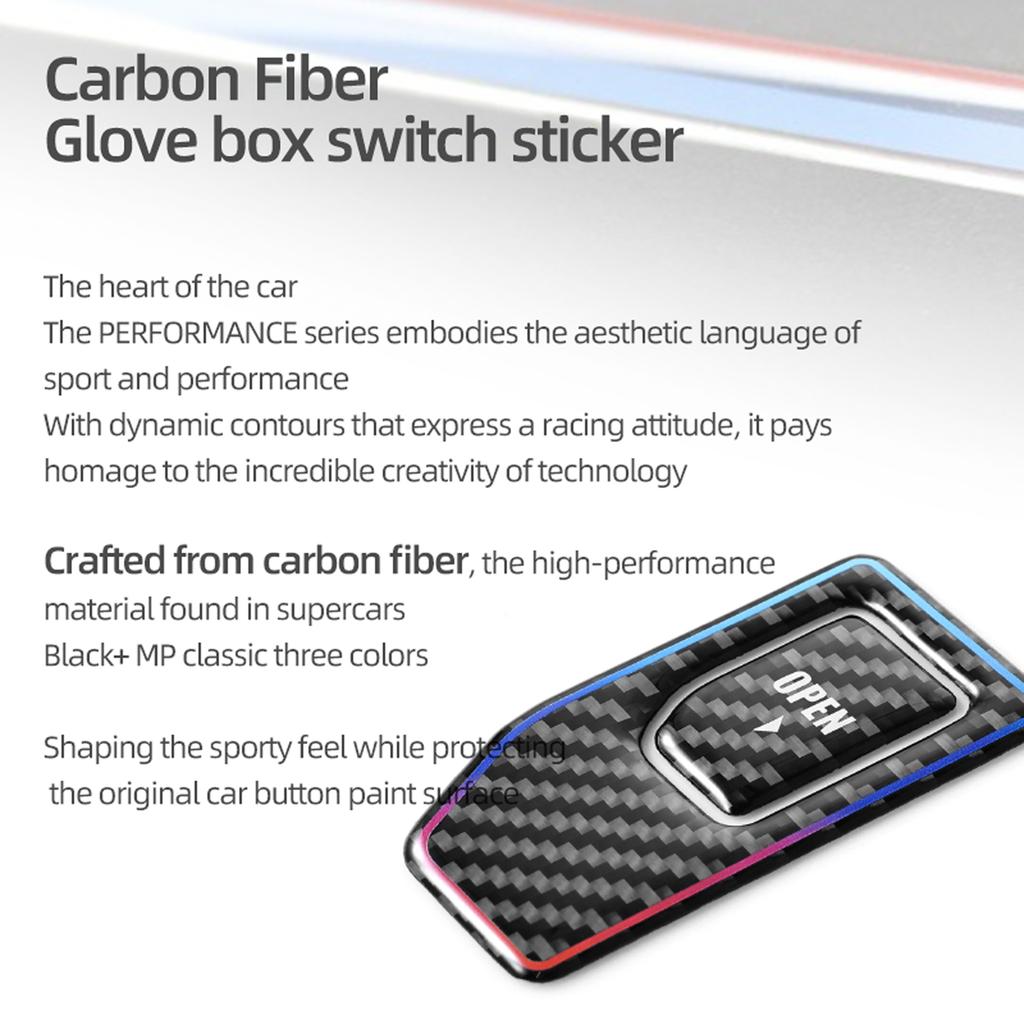For BMW X3 G45 G48 2025- Carbon Fiber Dashboard Glove Box Switch Panel Trim Decor Sticker Car Interior Tuning Accessories