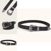 Korean Style Womens Faux Leather Belt With Alloy Buckle For Chic Office Look