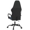 Gaming Chair with Massage Function Black and Blue Artificial Leather