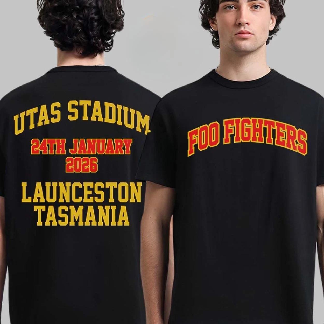 Foo Fighter Australia Launceston Tasmania 2026 At Utas Stadium On 24 Jan T-Shirt XXXL