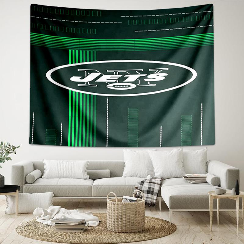 Jets Football Quick-Dry Tapestry Hanging for Bedroom,Livingroom, Playroom,Decor Art Room Wall Tapestry Holiday and Birthday Gifts
