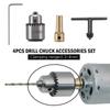 4Pcs/Set High Precision Drill Chuck Adaptor Connecting Rod Micro Drill Chuck  Micro Motor Drill