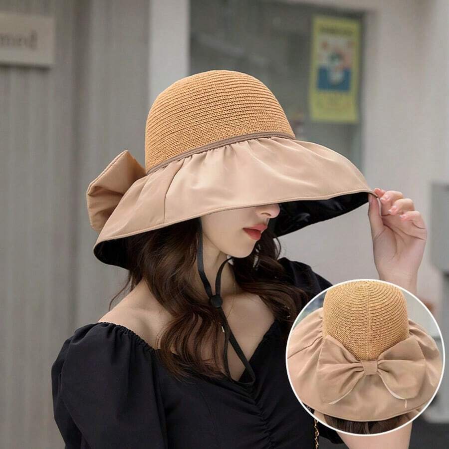 Wide Brim Sun Hat With Face And Neck Cover, UV Protection, Breathable, For Outdoor Travel Cycling Hiking