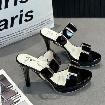 Dames Stiletto Muiltjes, Waterdichte Slides met Enkele Band, Zomerhakken Groothandel Op Voorraad