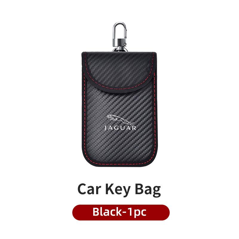 

Car Logo Keys Storage Bag Signal Blocker Bag RFID Shielding Pocket For Jaguar S-Type F-Type X-Type F-Pace I-Pace E-Pace XJR XE