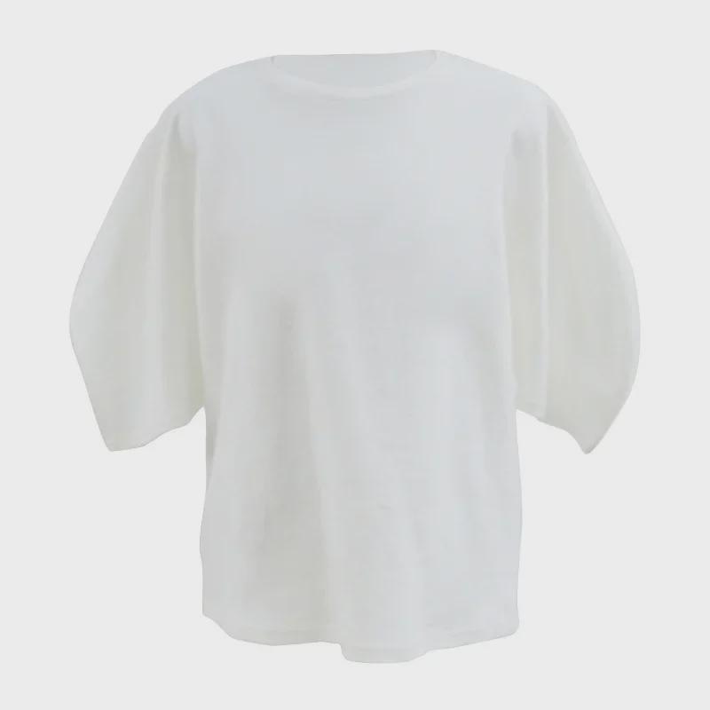 Korean Dongdaemun INS Style Casual Bubble Sleeve T-Shirt for Women
