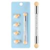 Round Nail Sponges Nail Gradient Sponge Pen Double Head Sponge Nail Brush Rhinestones Handle Acrylic Nail Painting Brush