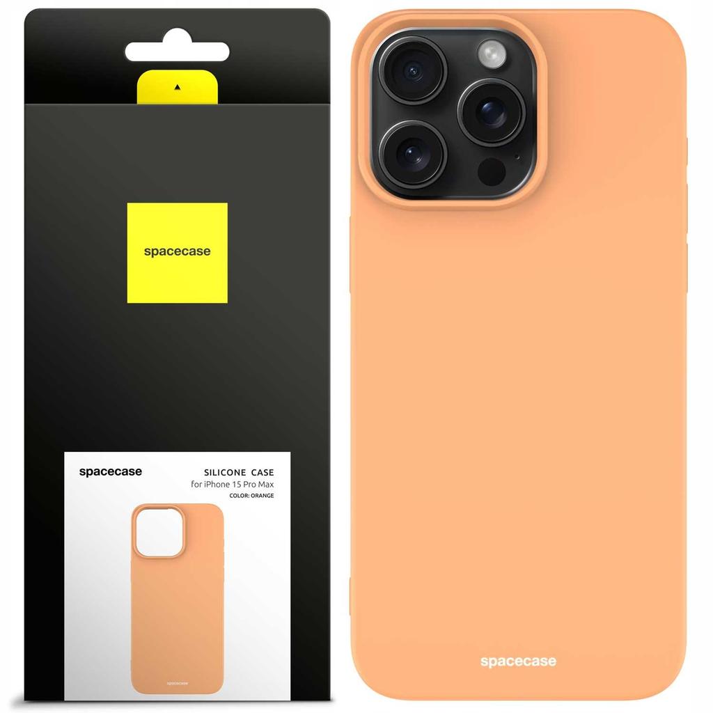 Sc Silicone Case Iphone 15 Pro Max Orange