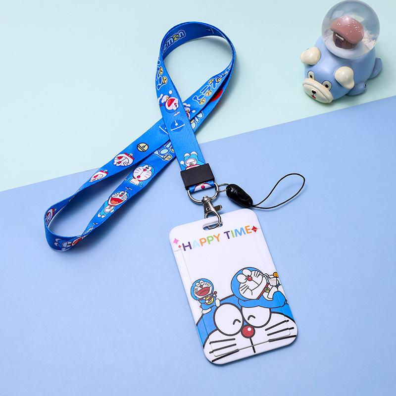 

Держатель для карточек с Дораэмоном - Милый ланьярд для студенческого и рабочего ID, держатель для карт контроля доступа и проездного