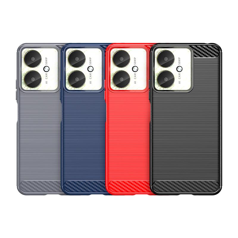 For Xiaomi Redmi 13C Case Cover Redmi 13C Capas Shockproof Bumper Back Carbon Fiber Soft TPU Cover For Redmi 13C 12C 10C Fundas