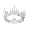 Adjustable Hair Accessory with Sparkling Stones Elegant Queen Crown Decoration Unique Wedding Hairband for Bride