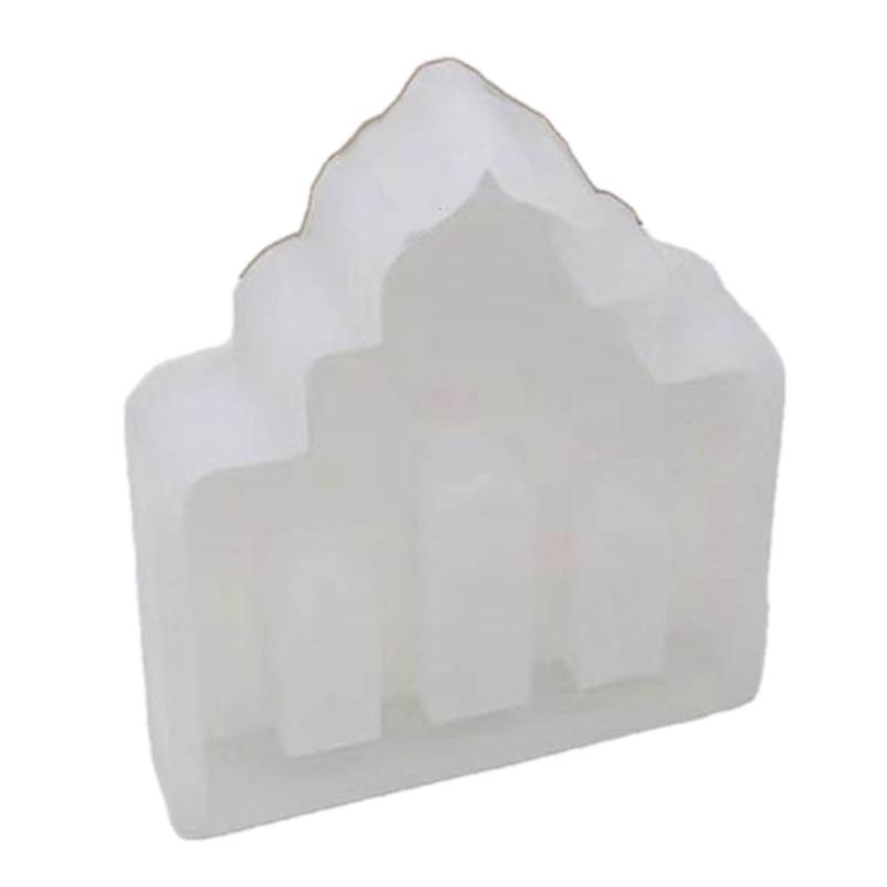 Mosque Shaped Resins Molds, Mosque Shaped Silicones Molds for Making Tealight Holder Decorations Desk Decorations