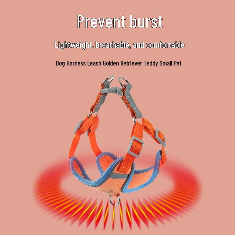 Reflective Anti-Escape Harness and Leash for Small to Medium Dogs & Cats