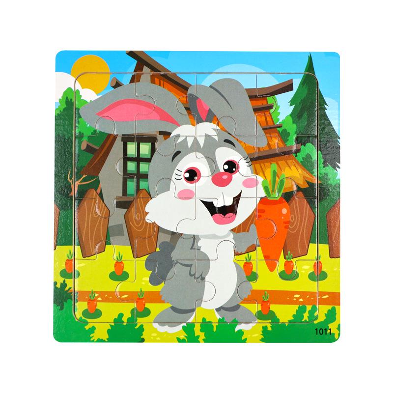 Popular Wooden Dinosaur and Animal Puzzle for Children's Early Education