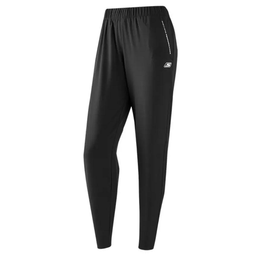 Skechers Logo Woven Comfortable Fashion Casual Pants Women bottoms Carbon-Black P223W149-0018 L