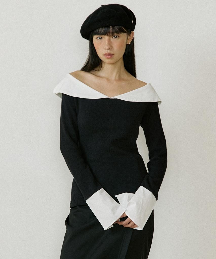 LUCIR ZU Sailor Collar Sleeve (Black)
