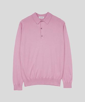 Jonseumedeulli Bradwell Sea Island Cotton Long Sleeves Polo Shirt Heritage One 9 Colors (C Type)