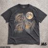 Three Tawny Frogmouth Moon Shirt, Funny Frogmouth Bird Tshirt, Retro Owl Bird Graphic Tee, Vintage Nocturnal Wildlife Gift