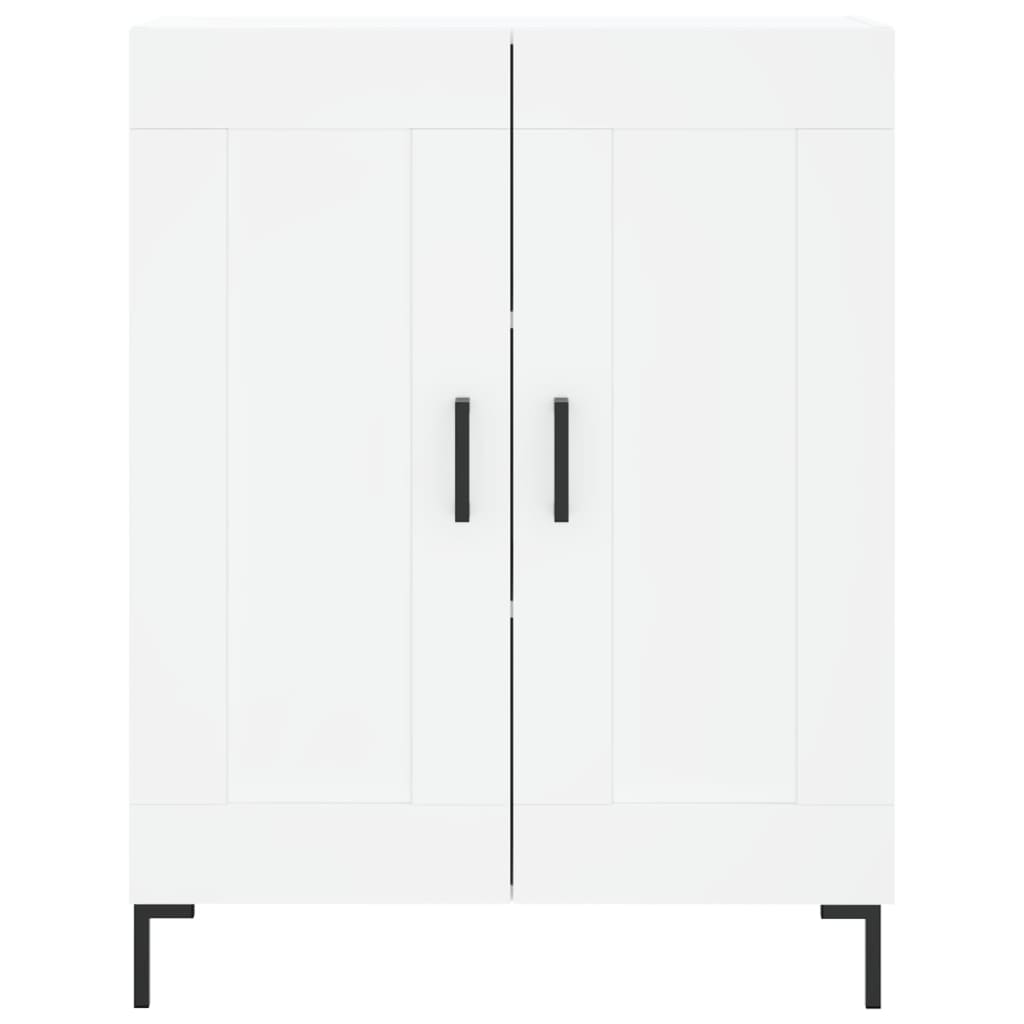 Vidaxl Display Cabinet, White, 69.5X34X180 Cm, Wood-Based Material