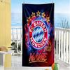 Bayern Munich Fan Art Customize Your Name Beach Towel Super Soft Microfiber Quickdry Fabric