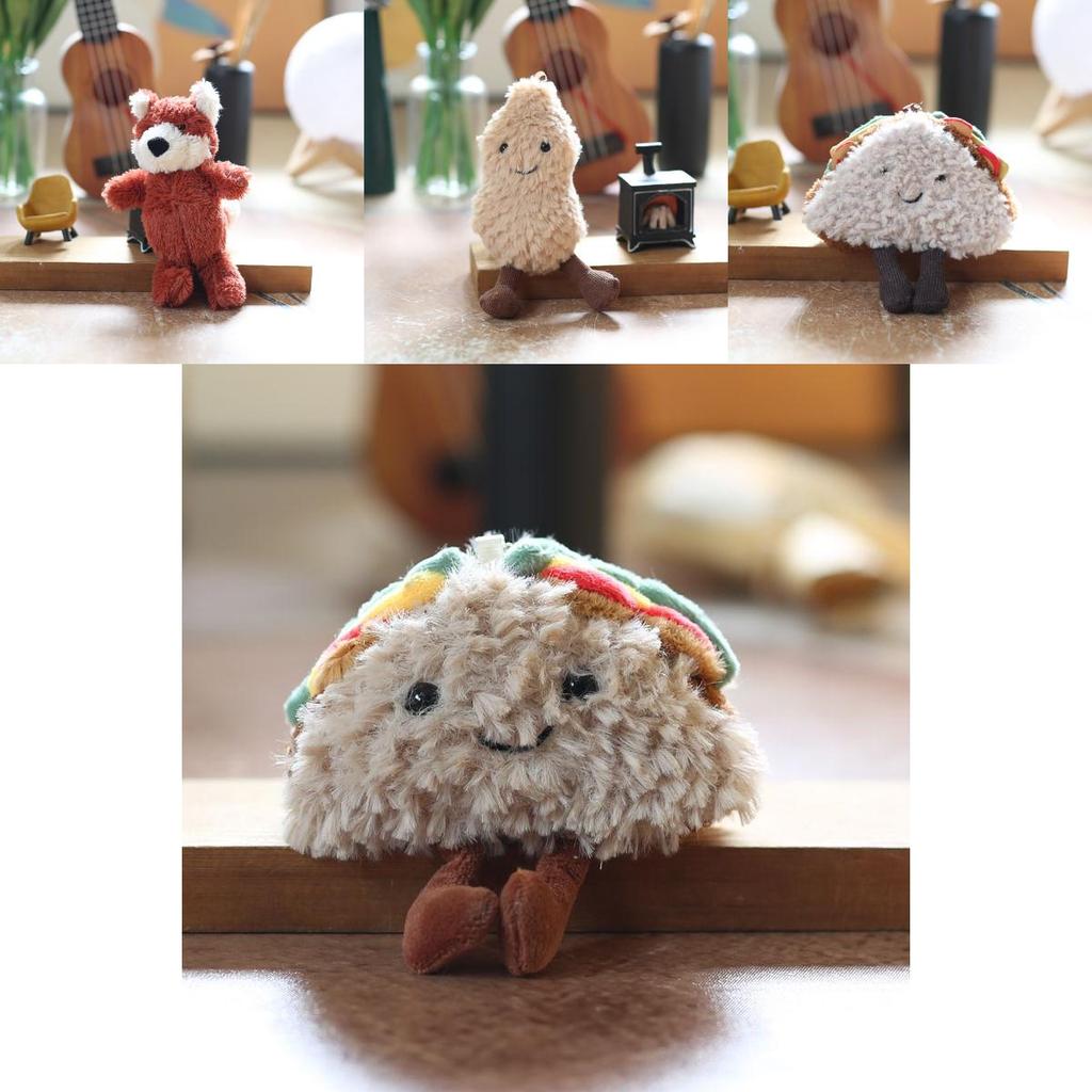 Super Soft Plush Keychain Stuffed Animal Bag Charm Gift For Kids Teens Backpack Decor 15cm