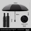 Fully Automatic Dual-Use Folding Umbrella with Logo - Sun & UV Protection, Black Glue Sunshade for Sunny/Rainy Days.