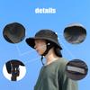 New fashion fisherman hat couple big eaves detachable stackable trekking wild adventure fishing neck protection surf basin hat