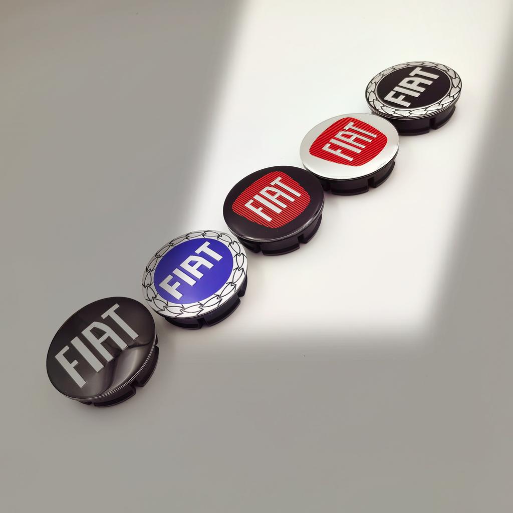 4ks 50mm 5cm logo fiat znak na auto Krytka středu kola Ráfek auta Tuningový kryt znaku Stylizační doplňky Pro 500