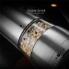 Visible Kitchen Condiment Mincer 304 Stainless Steel Manual Pepper Grinder Salt Mill Adjustable Thickness