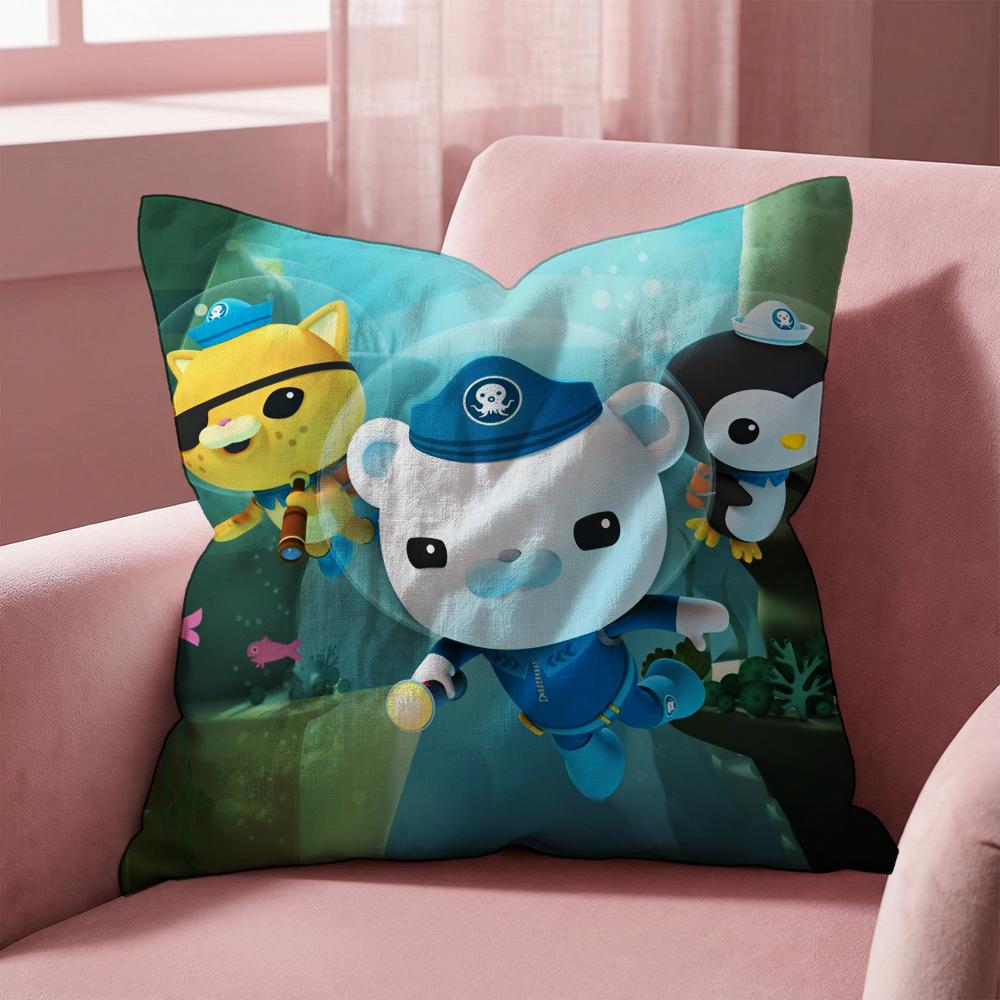 The O-Octonauts Cushion Cover Multi-Scene Pillow Cover for Home & Car - Reversible, Soft & Durable for Daily Use
