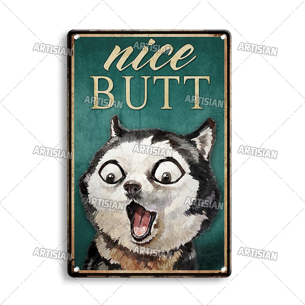 Artisian Bathroom Metal Sign Get Naked Tin Poster Dog Pet Funny Decorative Plate Washing Room Wall Decor Garage Bar Pub Club