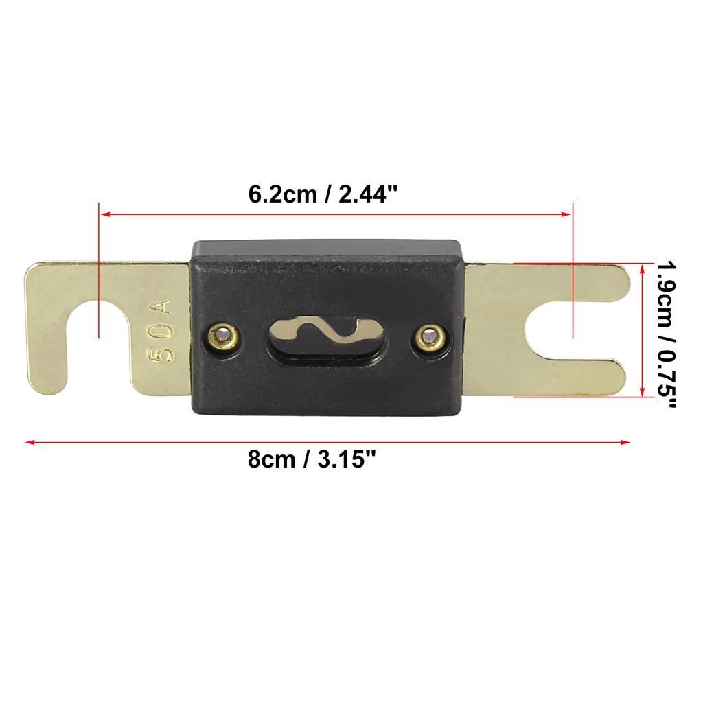 X AUTOHAUX ANL Fuse Replacement 60A for Car Truck Motorcycle Boat Audio CD 10pcs