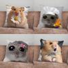 Home Decor Lustige Traurige Hamster Emoticon Kissenhülle Geeignet Für Schlafzimmer Auto Büro Wohnzimmer Sofa Kissenbezug